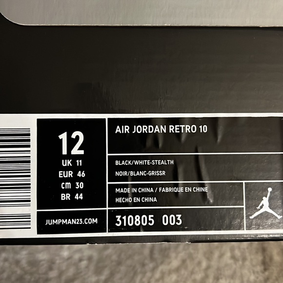 Air Jordan Retro 10 - Picture 6 of 6